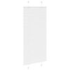 vidaXL Pleated Blind White 100% Polyester 23.6 x 59.1 in
