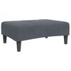 vidaXL Sofa Bed Dark Grey Velvet, Wood, Plastic Standard Convertible