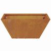 vidaXL Garden Planter 5 pcs Rusty 13.78 x 13.78 x 5.91 in