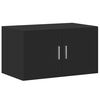 vidaXL Storage Cabinet Black Engineered Wood Large Storage Cabinet