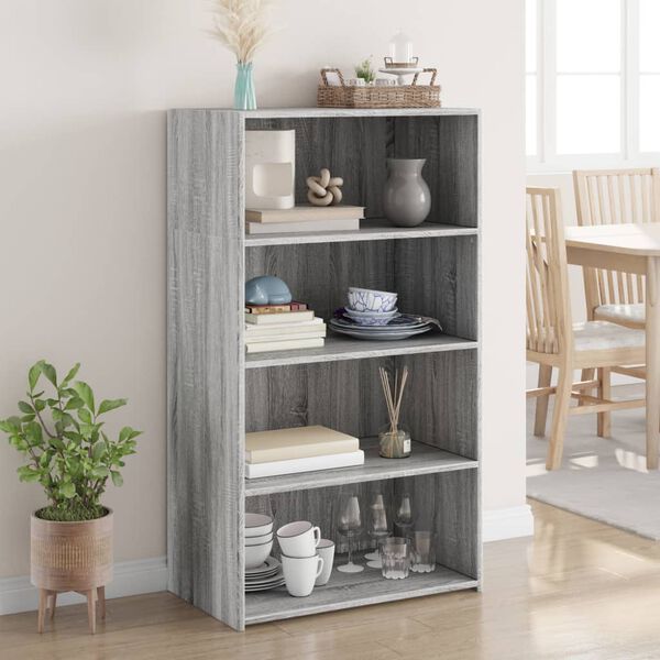 vidaXL Highboard Grey Sonoma Engineered Wood Medium Highboard