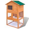 vidaXL Rabbit Hutch Wood color Wood Rabbit Hutch Rectangular