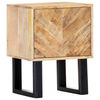 vidaXL Bedside Cabinet Mango wood brown Solid mango wood 15.7x11.8x19.7 in