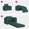 vidaXL Sofa Bed Dark Green 38.58 x 27.95 x 32.68 in Fabric