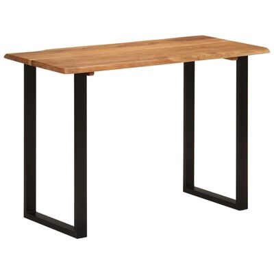 vidaXL Dining Table 43.3"x19.7"x29.9" Solid Wood Acacia