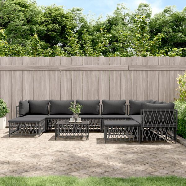 vidaXL Garden Lounge Set Anthracite