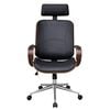 vidaXL Office Chair Black Artificial Leather Standard