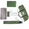 vidaXL Camping Tent Tunnel 3-Person Green Waterproof