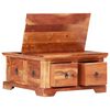 vidaXL Coffee Table Brown Solid Acacia Wood 26.0 x 27.6 x 13.8 in