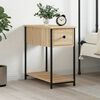 vidaXL Bedside Cabinet Sonoma Oak Engineered wood Compact