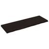vidaXL Wall Shelf Dark brown Solid oak wood 47.2 x 15.7 x 1.6 in