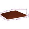 vidaXL Gazebo Top Cover 9.1 oz/yd² 9.8'x13.1' Terracota