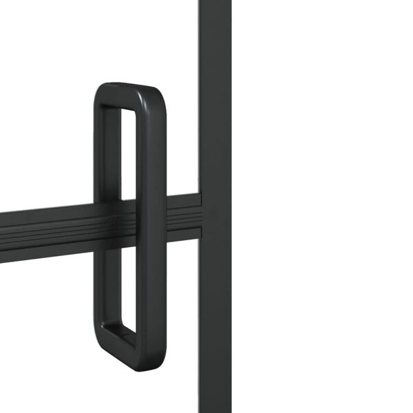 vidaXL Shower Enclosure ESG 31.5"x55.1" Black