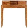 vidaXL Writing Desk with Drawers Solid Wood 34.6"x19.7"x35.4"