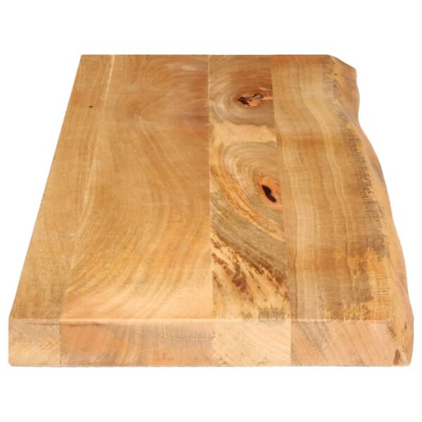 vidaXL Table Top Natural Solid Mango Wood 39.4 x 15.7 x 1.0 in Durable