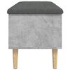 vidaXL Storage Bench Concrete Gray, Dark Gray