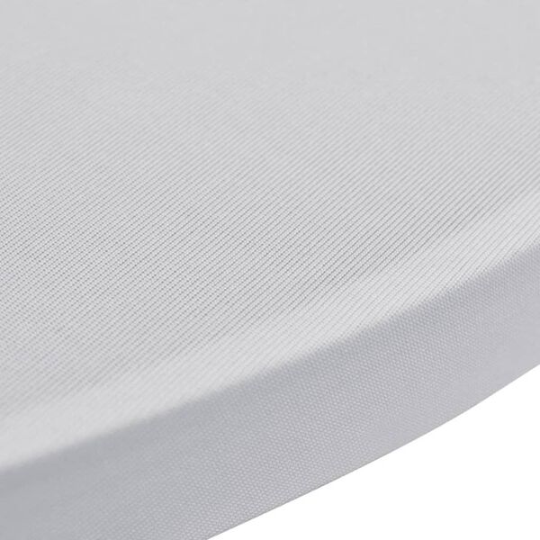 vidaXL Table Cover Set of 2 White Polyester 90%, Elastane 10%