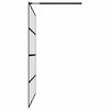 vidaXL Walk-in Shower Screen Clear Tempered Glass 46.5"x74.8"