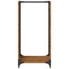 vidaXL Firewood Rack 15.7x11.8x31.5" Weathering Steel