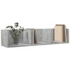 vidaXL Wall Cabinet Concrete grey Engineered wood 29.5in x 7.1in x 6.5in