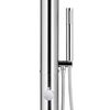 vidaXL Garden Shower Brushed stainless steel Stainless Steel 304