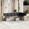 vidaXL Garden Sofa Set Light Grey