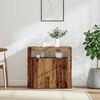 vidaXL Sideboard Old wood Engineered wood, glass
