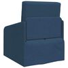 vidaXL Sofa Bed Blue 25.59 x 31.50 x 32.68 in Fabric