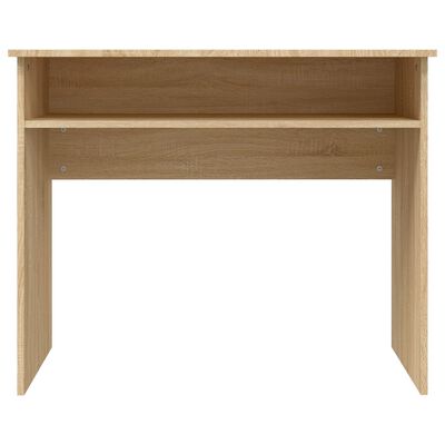 vidaXL Desk Sonoma Oak 35.4"x19.7"x29.1" Engineered Wood
