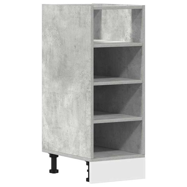 vidaXL Bottom Cabinet Concrete Grey Engineered Wood Standard