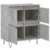 vidaXL Sideboard Concrete grey Engineered wood and iron Medium Sideboard