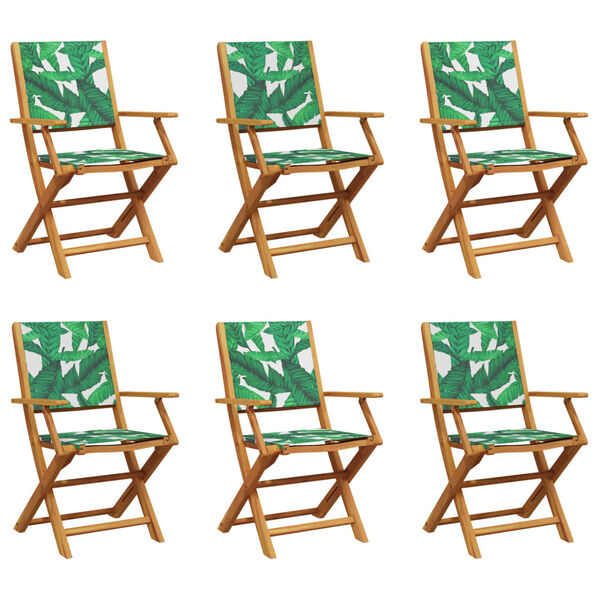 vidaXL Garden Chair Set of 6 Green