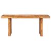 vidaXL Dining Table Brown Solid acacia wood 70.9 x 35.4 in Sturdy