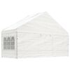 vidaXL Gazebo with Roof White 43.9'x19.3'x12.3' Polyethylene