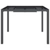 vidaXL Garden Table Anthracite Steel Medium Durable Garden Table