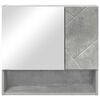 vidaXL Mirror Cabinet with Door Concrete Grey 23.23 x 6.69 x 21.65 in
