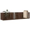 vidaXL Wall Cabinets Set of 2 Brown oak Engineered wood Hanging Cabinet