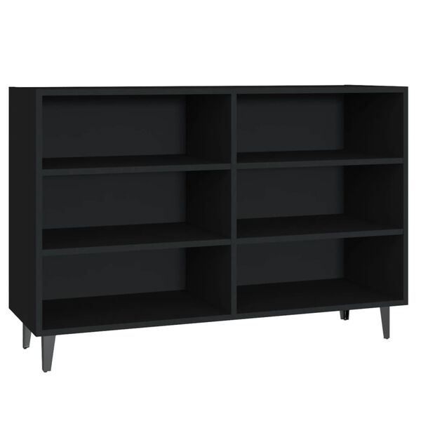 vidaXL Sideboard Black 40.7"x13.8"x27.6" Engineered Wood