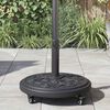 vidaXL Parasol Base Black Ø38-48 mm Polyethylene, concrete, and iron