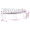 vidaXL Garden Bench Brown Solid acacia wood Large Durable Garden Bench