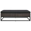 vidaXL Garden Sofa Grey Poly Rattan Large Modular Outdoor Sofa