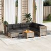 vidaXL Garden Sofa Set Light Grey
