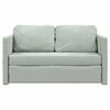 vidaXL Floor Sofa Bed 2-in-1 Light Grey 122x204 x 21.7 " Velvet