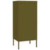 vidaXL Storage Cabinet Olive Green Steel Medium Storage Cabinet