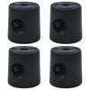 vidaXL Canopy Weight Set of 4 Black PE (polyethylene) plastic Standard