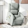 vidaXL Stand Up Massage Recliner Chair Light Gray