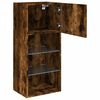vidaXL TV Cabinet Smoked Oak Engineered wood 15.9x11.8x35.4 in