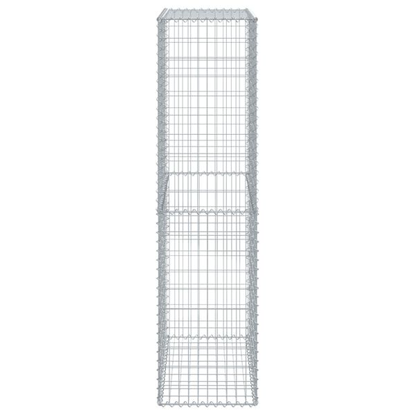 vidaXL Gabion Basket Silver Galvanized Iron Extra Large