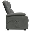 vidaXL Power Lift Recliner Dark Gray Fabric