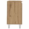 vidaXL Bathroom Sink Cabinet Artisan Oak 25.6x13.0x23.6" Engineered Wood